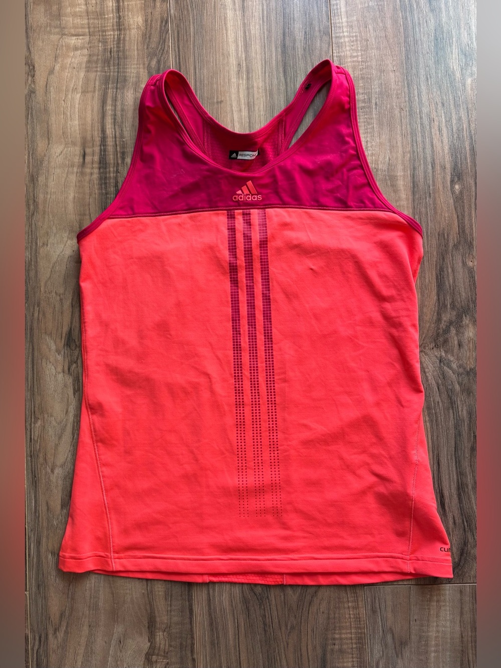 Adidas Response Climacool Racerback Running Tank Top Orange Red Women’s Size M